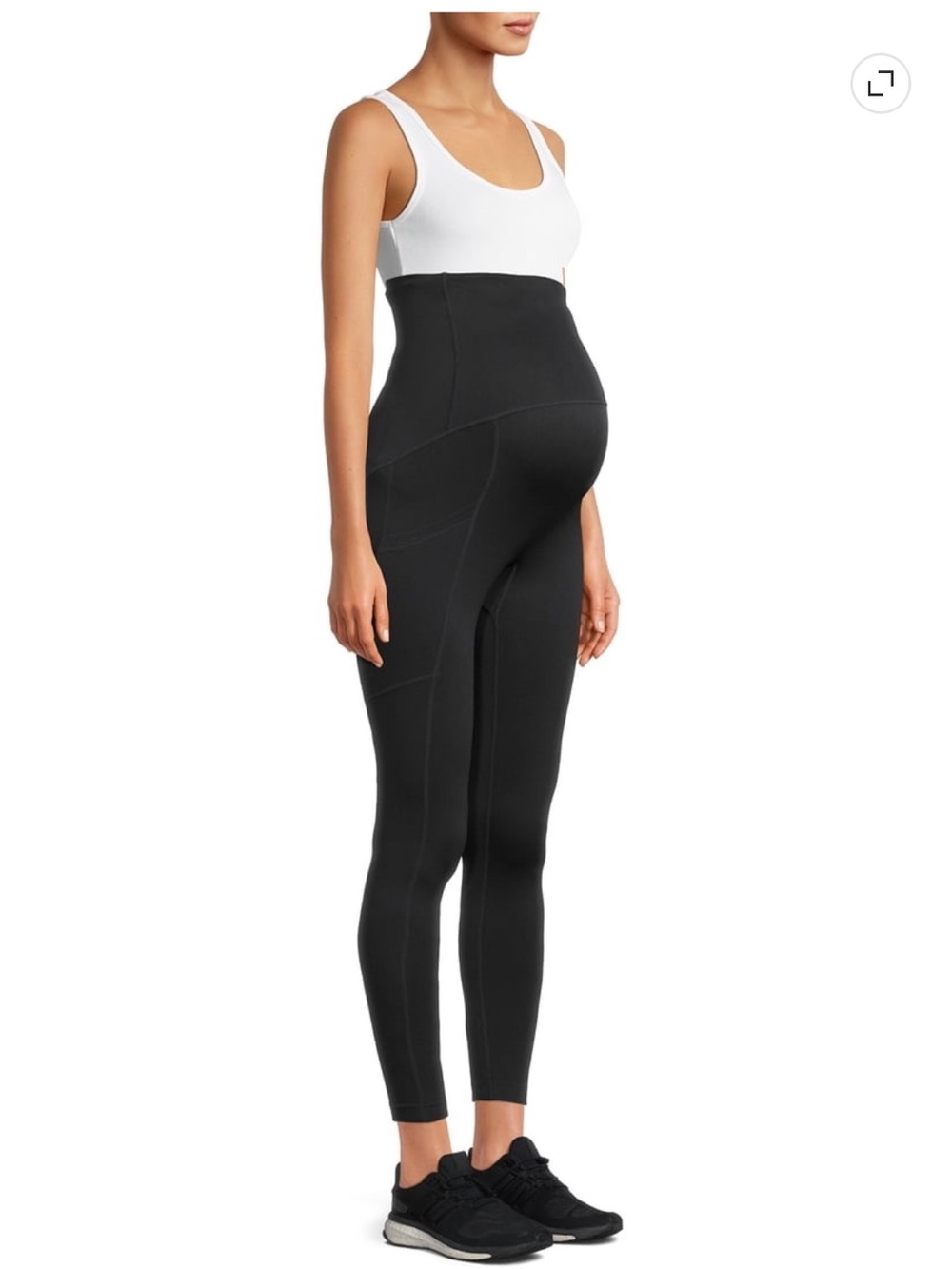 Destination Maternity Black Maternity Leggings with Supportive Waistband